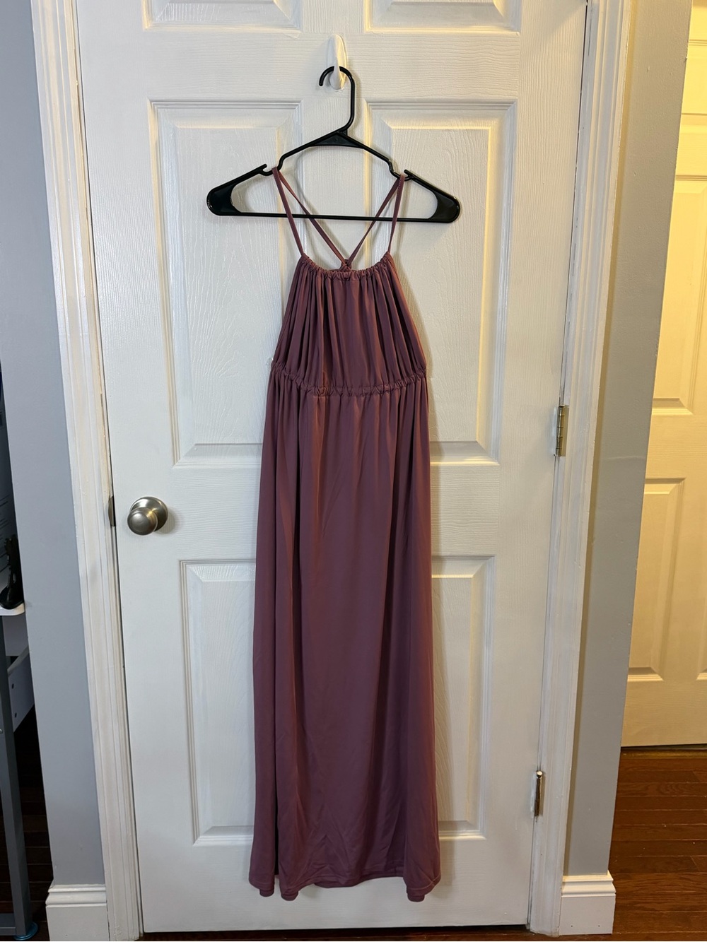 Source Unknown Mauve/Purple Halter Maxi Dress